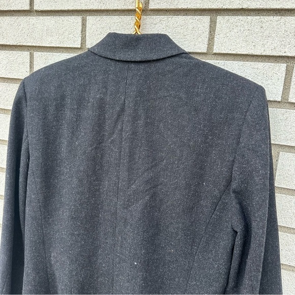 Vintage Pendleton Charcoal Wool Blazer Size 8 Double Breasted Academia Style - Picture 8 of 9